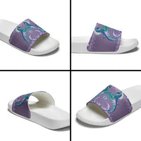 Carmarthenshire Wales Christmas Slide Sandals Heraldic Sea-Horse Celtic Design - Wonder Print Shop