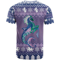 Carmarthenshire Wales Christmas T Shirt Heraldic Sea-Horse Celtic Design - Wonder Print Shop