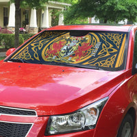 Personalized Denbighshire Wales Auto Sun Shade Coat Of Arms Celtic Style - Wonder Print Shop