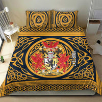 Personalized Denbighshire Wales Bedding Set Coat Of Arms Celtic Style - Wonder Print Shop