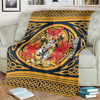 Personalized Denbighshire Wales Blanket Coat Of Arms Celtic Style - Wonder Print Shop