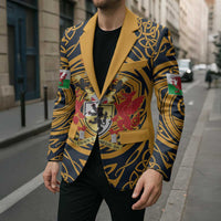 Personalized Denbighshire Wales Blazer Coat Of Arms Celtic Style - Wonder Print Shop