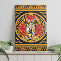Personalized Denbighshire Wales Canvas Wall Art Coat Of Arms Celtic Style - Wonder Print Shop