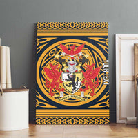 Personalized Denbighshire Wales Canvas Wall Art Coat Of Arms Celtic Style - Wonder Print Shop