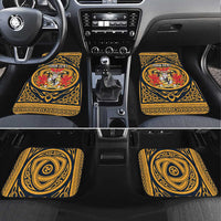 Personalized Denbighshire Wales Car Mats Coat Of Arms Celtic Style - Wonder Print Shop
