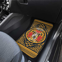 Personalized Denbighshire Wales Car Mats Coat Of Arms Celtic Style - Wonder Print Shop
