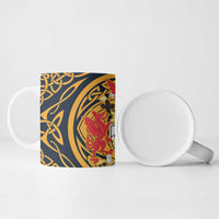 Personalized Denbighshire Wales Ceramic Mug Coat Of Arms Celtic Style - Wonder Print Shop