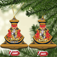 Personalized Denbighshire Wales Ceramic Ornament Coat Of Arms Celtic Style - Wonder Print Shop