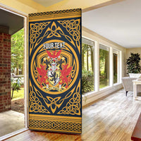 Personalized Denbighshire Wales Door Cover Coat Of Arms Celtic Style - Wonder Print Shop