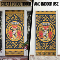 Personalized Denbighshire Wales Door Cover Coat Of Arms Celtic Style - Wonder Print Shop