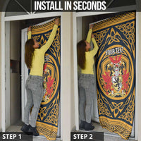 Personalized Denbighshire Wales Door Cover Coat Of Arms Celtic Style - Wonder Print Shop