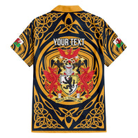 Personalized Denbighshire Wales Family Matching Tank Maxi Dress and Hawaiian Shirt Coat Of Arms Celtic Style - Wonder Print Shop