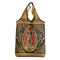 Personalized Denbighshire Wales Grocery Bag Coat Of Arms Celtic Style - Wonder Print Shop