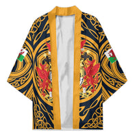 Personalized Denbighshire Wales Kimono Coat Of Arms Celtic Style - Wonder Print Shop