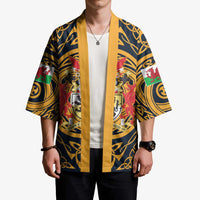 Personalized Denbighshire Wales Kimono Coat Of Arms Celtic Style - Wonder Print Shop