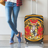 Personalized Denbighshire Wales Luggage Cover Coat Of Arms Celtic Style - Wonder Print Shop