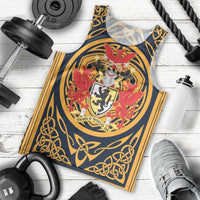 Personalized Denbighshire Wales Men Tank Top Coat Of Arms Celtic Style - Wonder Print Shop