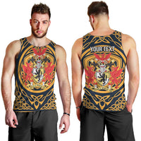 Personalized Denbighshire Wales Men Tank Top Coat Of Arms Celtic Style - Wonder Print Shop