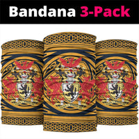 Personalized Denbighshire Wales Neck Gaiter Coat Of Arms Celtic Style - Wonder Print Shop