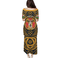 Personalized Denbighshire Wales Puletasi Coat Of Arms Celtic Style - Wonder Print Shop