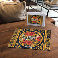 Personalized Denbighshire Wales Puzzle Coat Of Arms Celtic Style - Wonder Print Shop