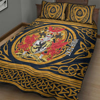 Personalized Denbighshire Wales Quilt Bed Set Coat Of Arms Celtic Style - Wonder Print Shop