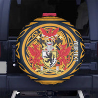 Personalized Denbighshire Wales Spare Tire Cover Coat Of Arms Celtic Style - Wonder Print Shop