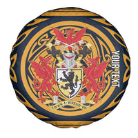 Personalized Denbighshire Wales Spare Tire Cover Coat Of Arms Celtic Style - Wonder Print Shop