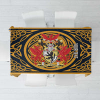 Personalized Denbighshire Wales Tablecloth Coat Of Arms Celtic Style - Wonder Print Shop