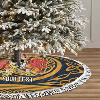Personalized Denbighshire Wales Tree Skirt Coat Of Arms Celtic Style - Wonder Print Shop