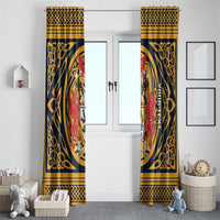 Personalized Denbighshire Wales Window Curtain Coat Of Arms Celtic Style - Wonder Print Shop