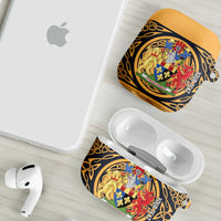 Personalized Monmouthshire Wales AirPods Case Coat Of Arms Celtic Style - Wonder Print Shop