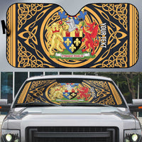Personalized Monmouthshire Wales Auto Sun Shade Coat Of Arms Celtic Style - Wonder Print Shop