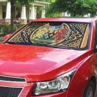 Personalized Monmouthshire Wales Auto Sun Shade Coat Of Arms Celtic Style - Wonder Print Shop