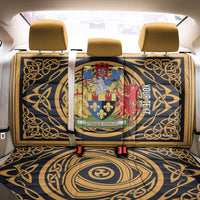 Personalized Monmouthshire Wales Back Car Seat Cover Coat Of Arms Celtic Style - Wonder Print Shop