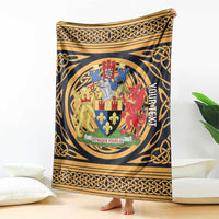 Personalized Monmouthshire Wales Blanket Coat Of Arms Celtic Style - Wonder Print Shop