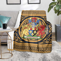 Personalized Monmouthshire Wales Blanket Coat Of Arms Celtic Style - Wonder Print Shop