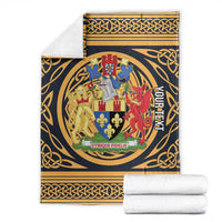 Personalized Monmouthshire Wales Blanket Coat Of Arms Celtic Style - Wonder Print Shop