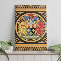 Personalized Monmouthshire Wales Canvas Wall Art Coat Of Arms Celtic Style - Wonder Print Shop