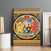 Personalized Monmouthshire Wales Canvas Wall Art Coat Of Arms Celtic Style - Wonder Print Shop