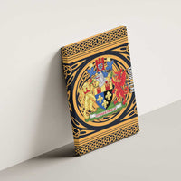 Personalized Monmouthshire Wales Canvas Wall Art Coat Of Arms Celtic Style - Wonder Print Shop