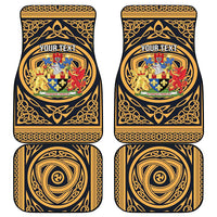 Personalized Monmouthshire Wales Car Mats Coat Of Arms Celtic Style - Wonder Print Shop