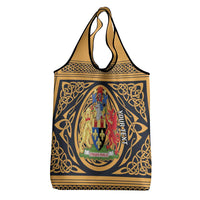 Personalized Monmouthshire Wales Grocery Bag Coat Of Arms Celtic Style - Wonder Print Shop