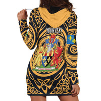 Personalized Monmouthshire Wales Hoodie Dress Coat Of Arms Celtic Style - Wonder Print Shop