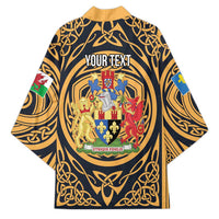Personalized Monmouthshire Wales Kimono Coat Of Arms Celtic Style - Wonder Print Shop
