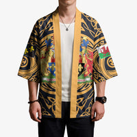 Personalized Monmouthshire Wales Kimono Coat Of Arms Celtic Style - Wonder Print Shop