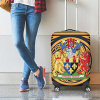Personalized Monmouthshire Wales Luggage Cover Coat Of Arms Celtic Style - Wonder Print Shop