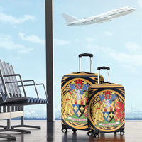 Personalized Monmouthshire Wales Luggage Cover Coat Of Arms Celtic Style - Wonder Print Shop
