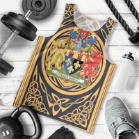 Personalized Monmouthshire Wales Men Tank Top Coat Of Arms Celtic Style - Wonder Print Shop