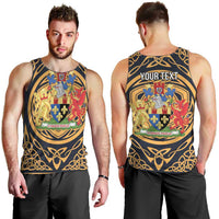 Personalized Monmouthshire Wales Men Tank Top Coat Of Arms Celtic Style - Wonder Print Shop